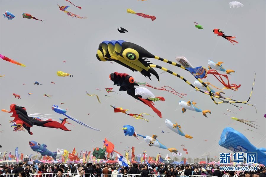 潍坊国际风筝会。图片来源：新华网