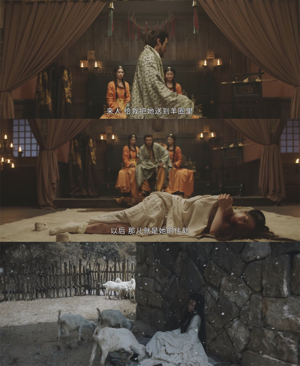 婉宁有过相当屈辱的经历，她是皇权的牺牲品。