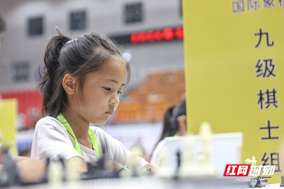 6月23日，湖南农业大学体育馆，正在比赛中的选手。
