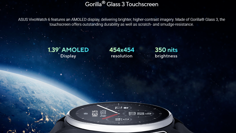 全球首款支持指尖心電血壓測量，華碩正式發佈VivoWatch 6智能手表