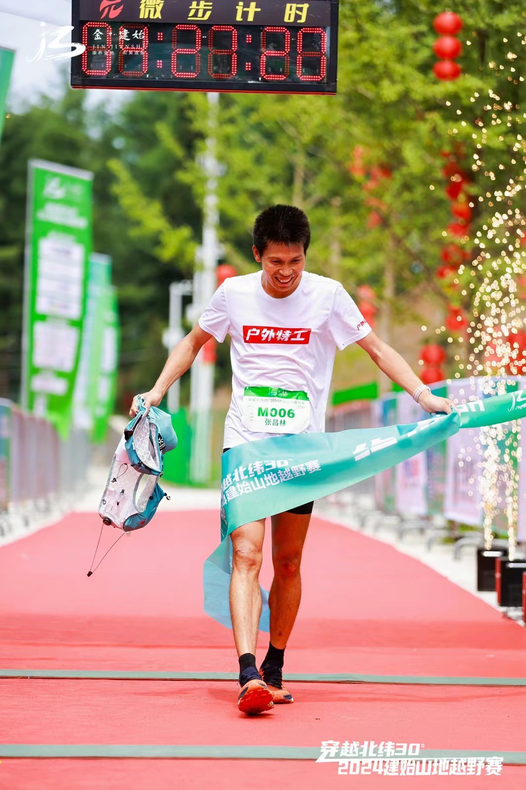 40公里男子组冠军张昌林
