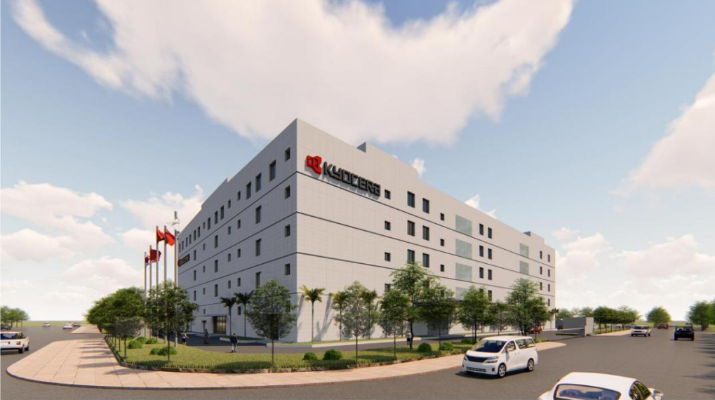 东莞市石龙镇京瓷厂房透视图