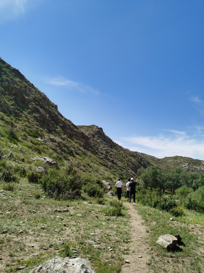 （资料图片：G331线青富阿五标段经过的位置，未修路前只能徒步进来）