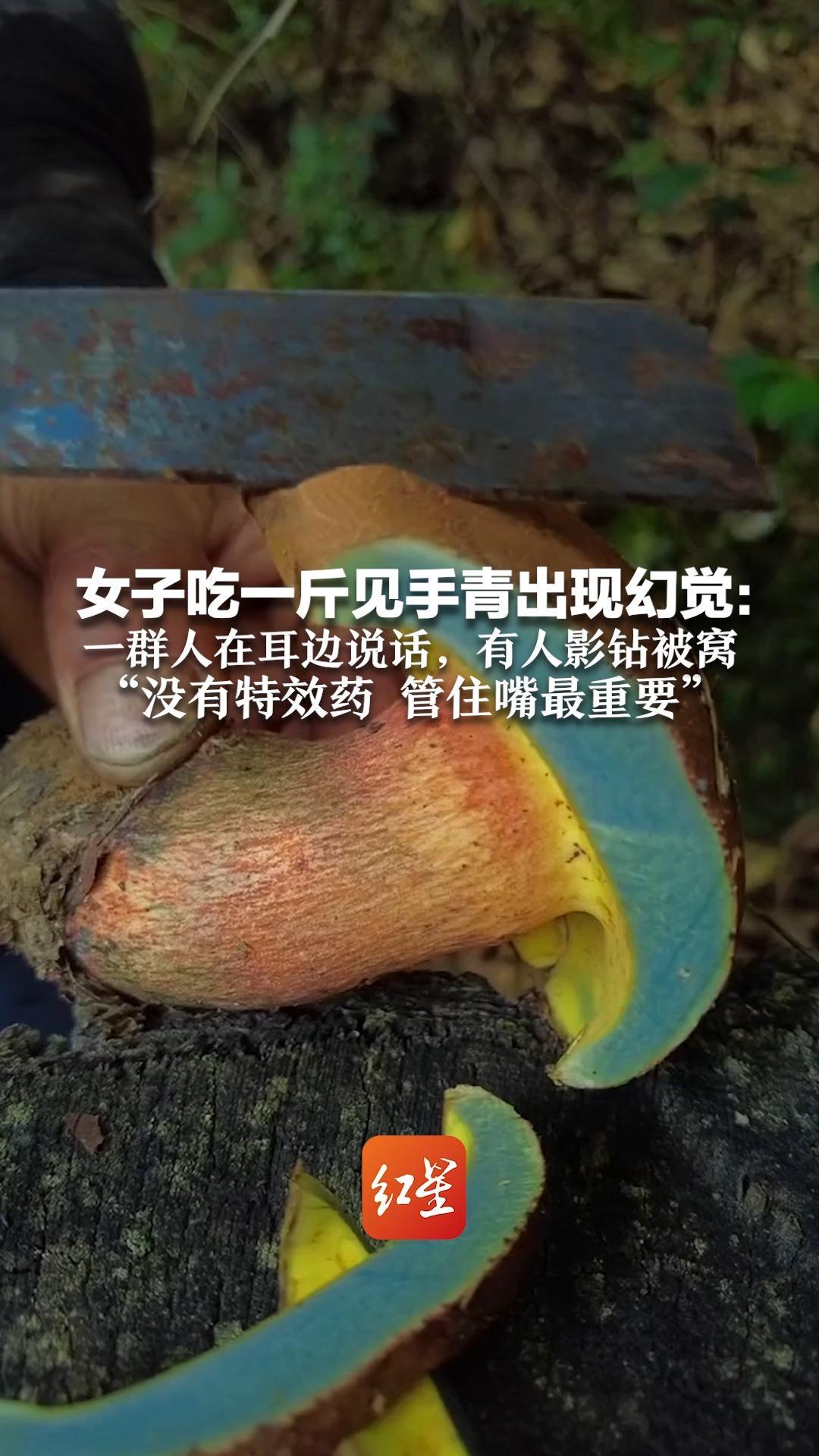 女子吃一斤见手青出现幻觉：一群人在耳边说话 有人影钻被窝“没有特效药，管住嘴最重要”