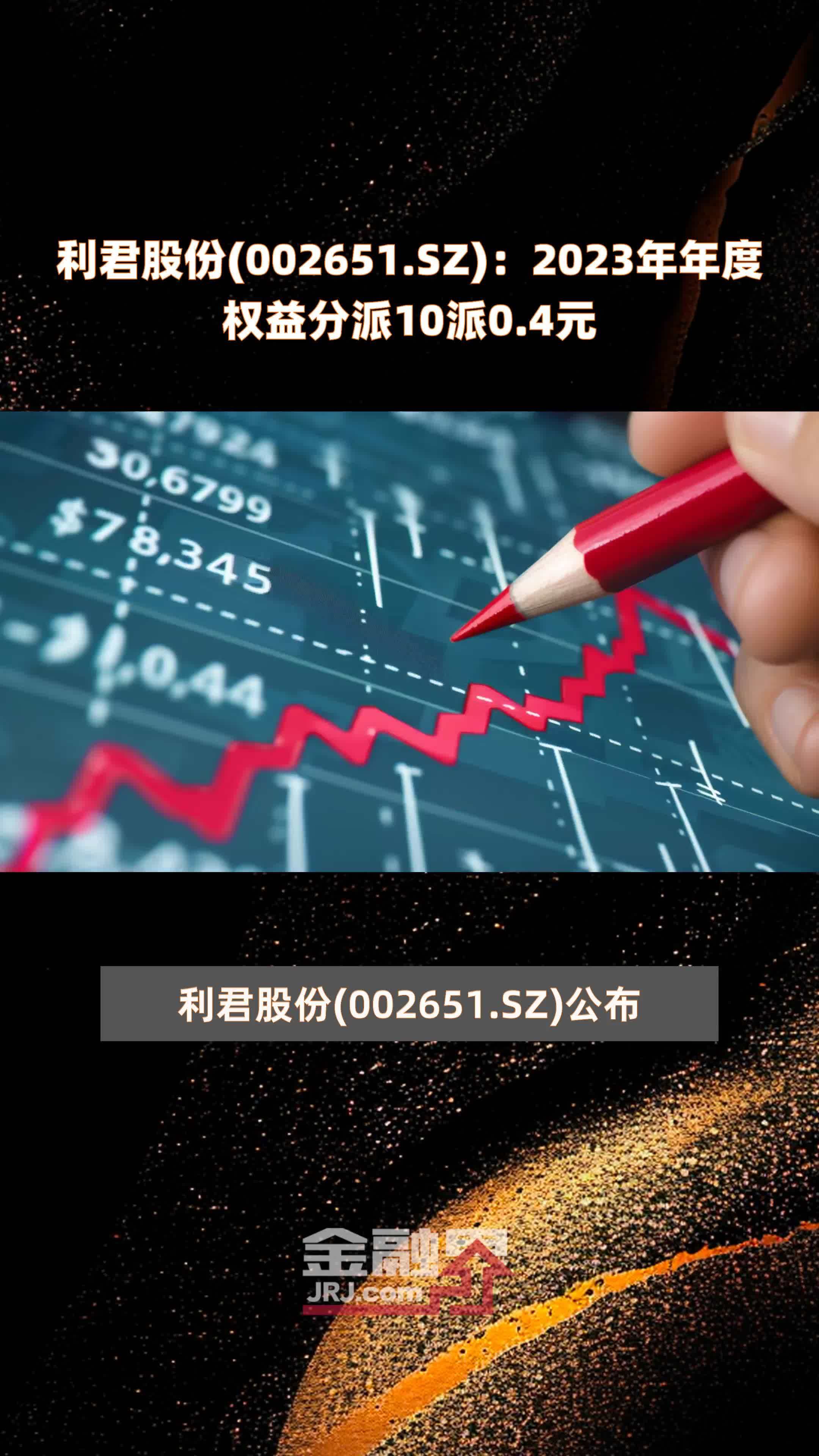 利君股份(002651.SZ)：2023年年度权益分派10派0.4元 |快报