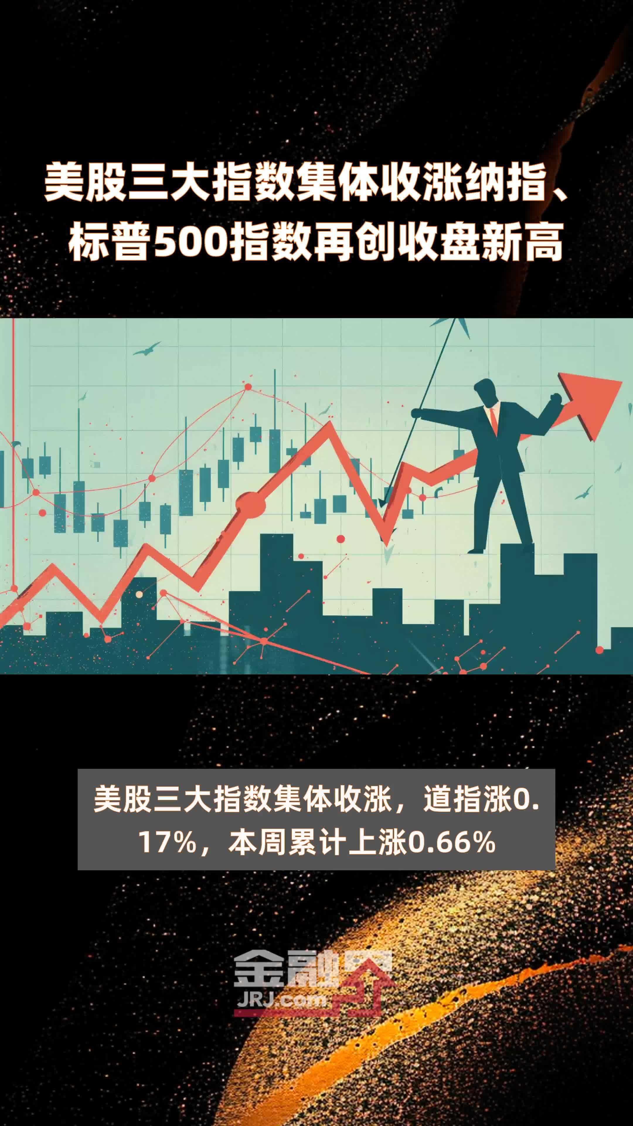 美股三大指数集体收涨纳指,标普500指数再创收盘新高|快报_凤凰网