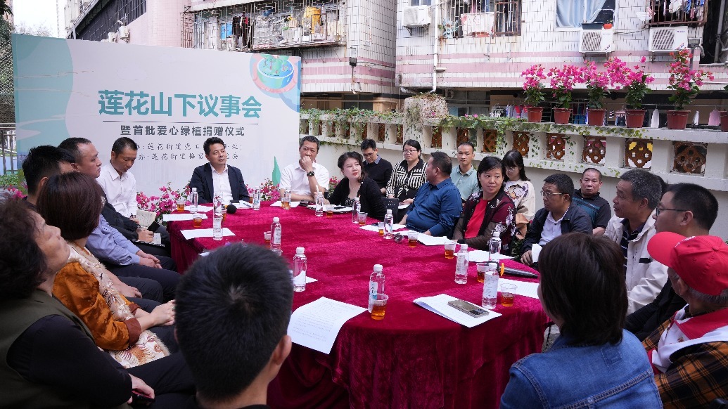 （莲花街道：莲花山下议事会）