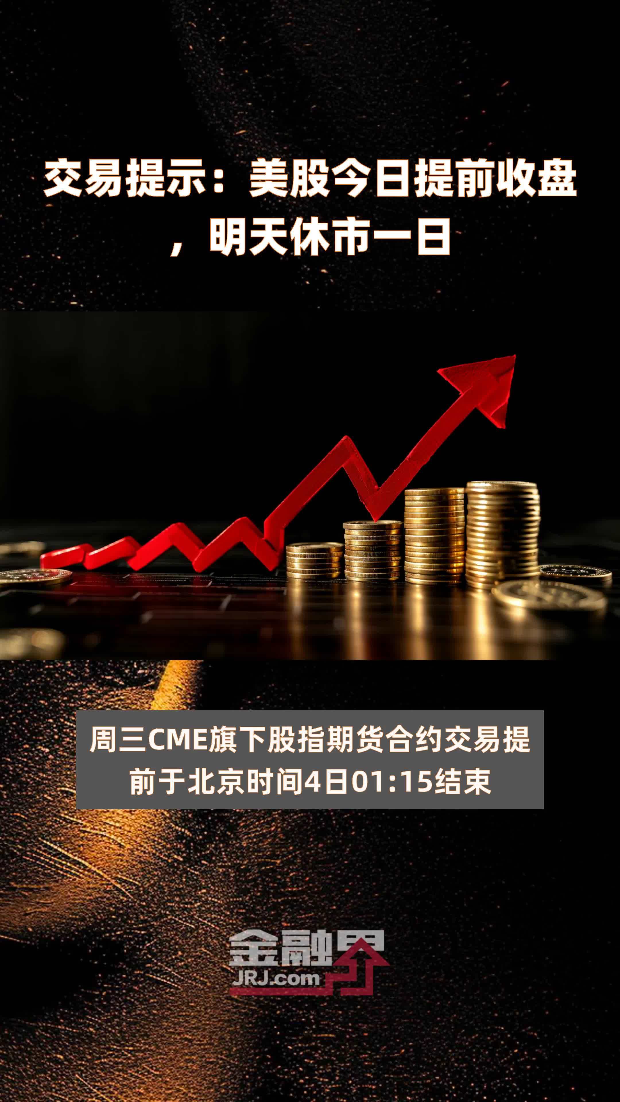 交易提示：美股今日提前收盘，明天休市一日|快报_凤凰网视频_凤凰网