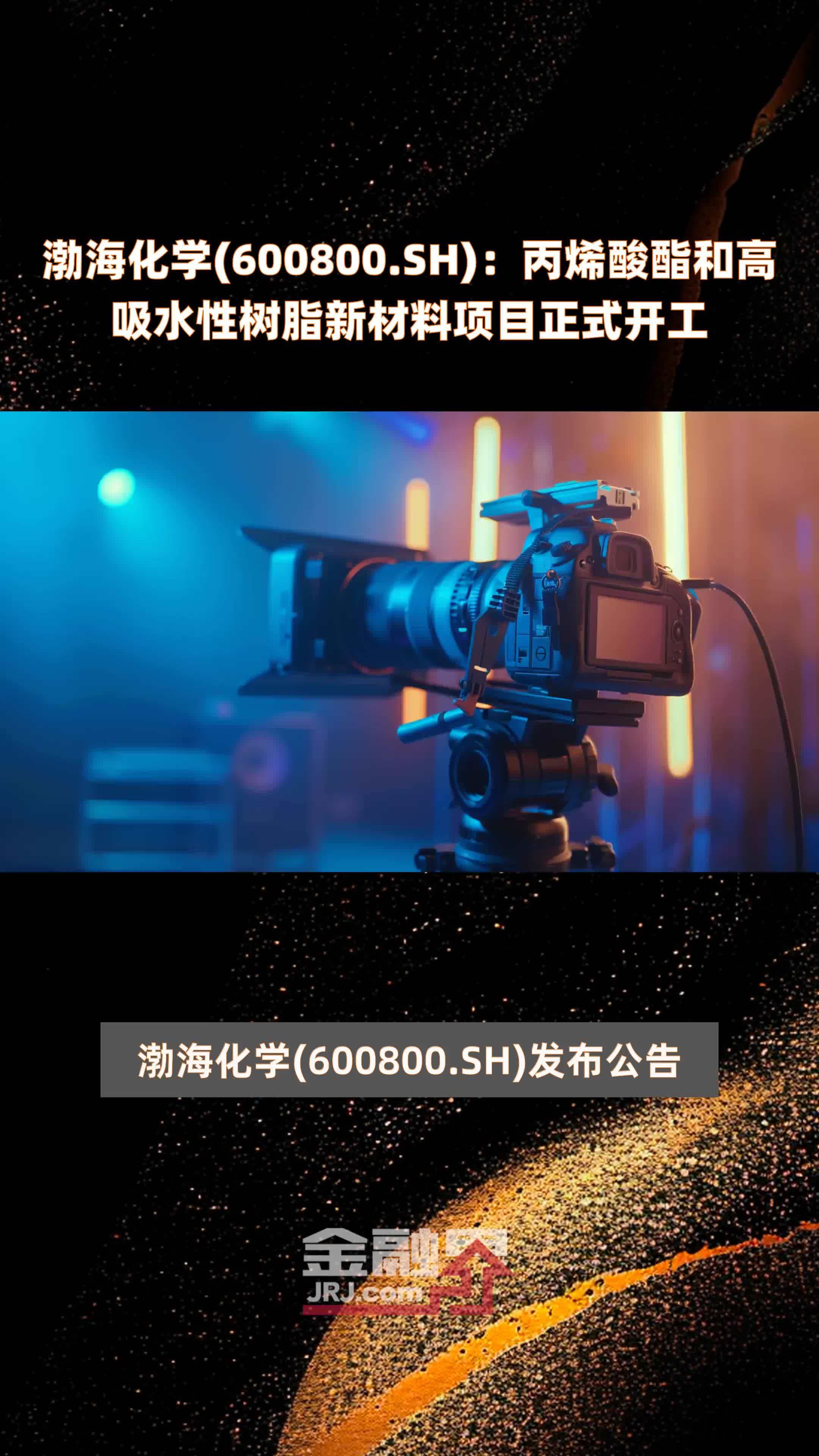 渤海化学(600800.SH)：丙烯酸酯和高吸水性树脂新材料项目正式开工 |快报