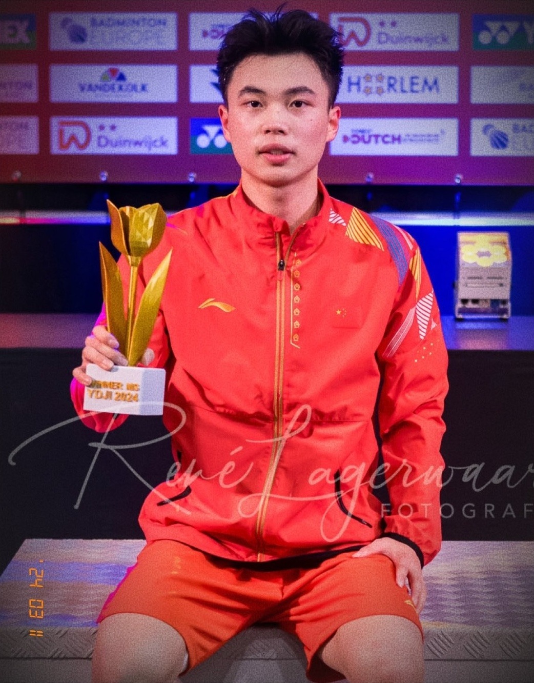 今年3月张志杰刚获得个人第一个国际冠军