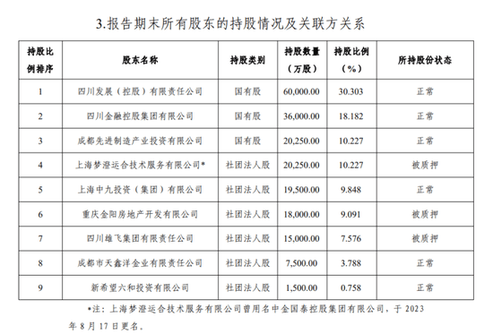 （国宝人寿目前股权结构；图片来源：国宝人寿偿付能力报告）