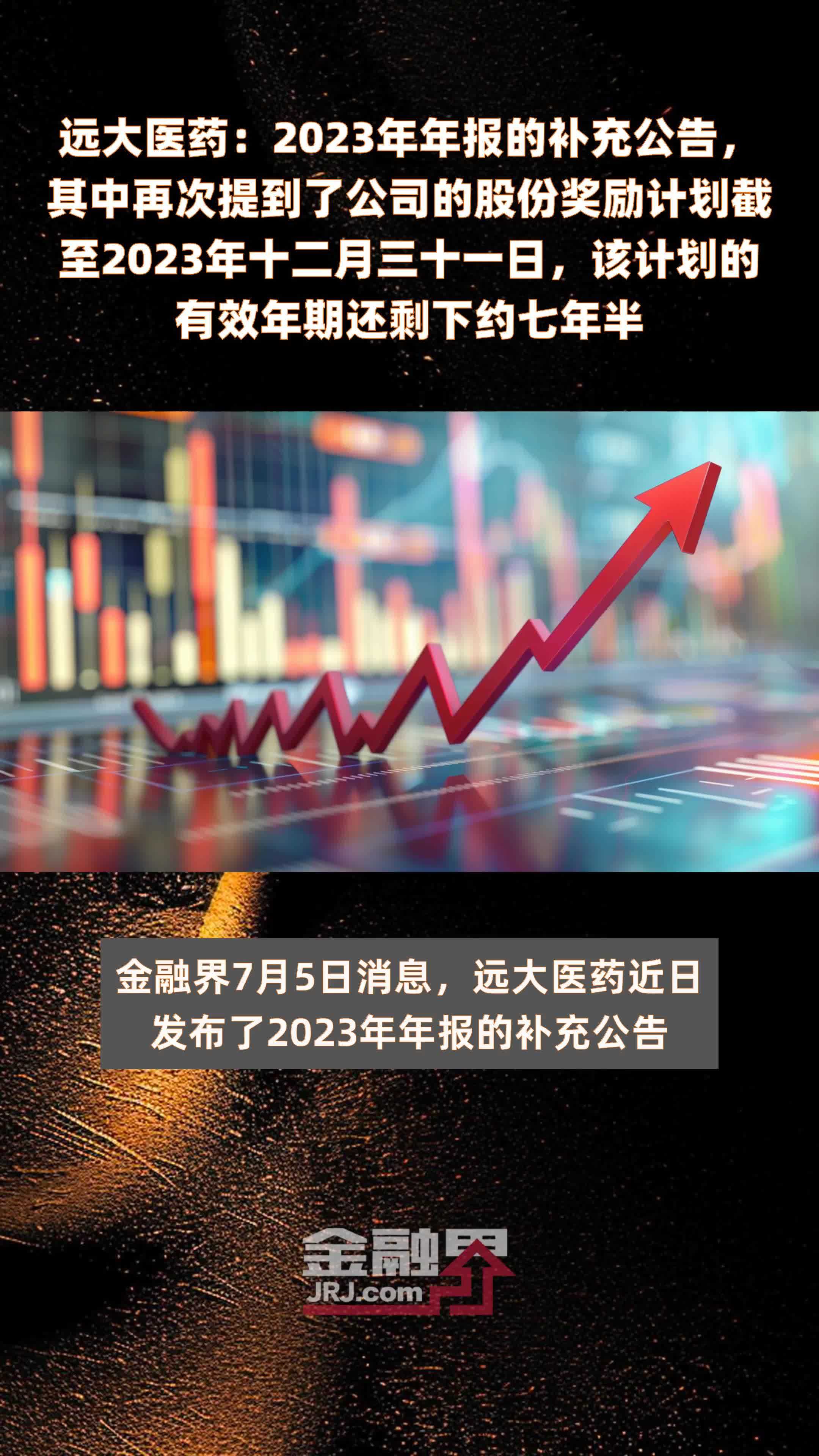 远大医药：2023年年报的补充公告，其中再次提到了公司的股份奖励计划截至2023年十二月三十一日，该计划的有效年期还剩下约七年半 |快报