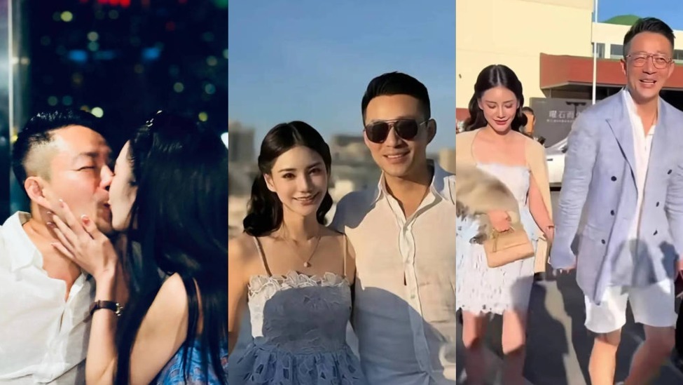 汪小菲夫妇婚后亲吻照曝光 Mandy捧老公脸亲吻好甜