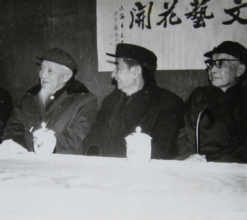 右起朱孔阳、李丁陇、沈迈士 刘国斌 摄