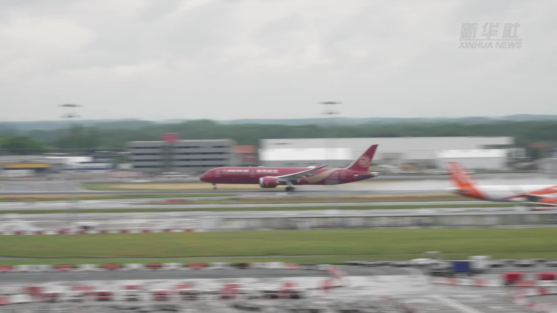 吉祥航空上海至布鲁塞尔直飞航线启航