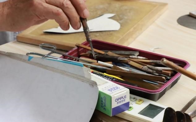 (衡山影子戏影型雕刻工具)