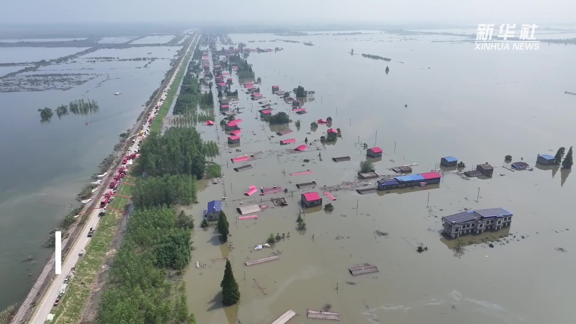 堵口完成 排涝开始 记者直击团洲垸排涝现场