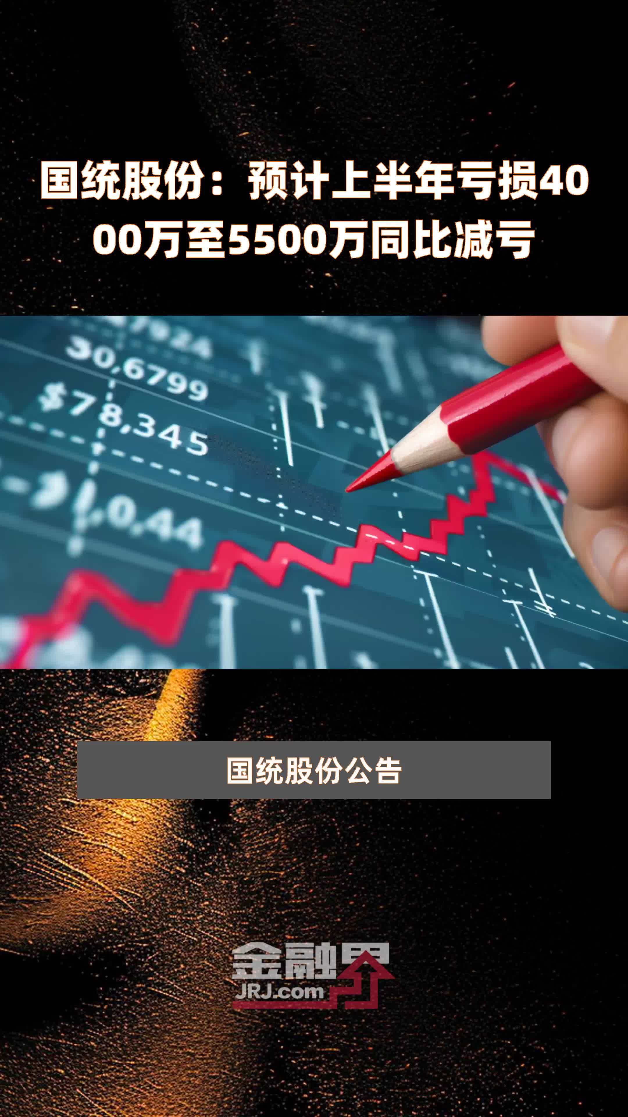 国统股份：预计上半年亏损4000万至5500万同比减亏 |快报