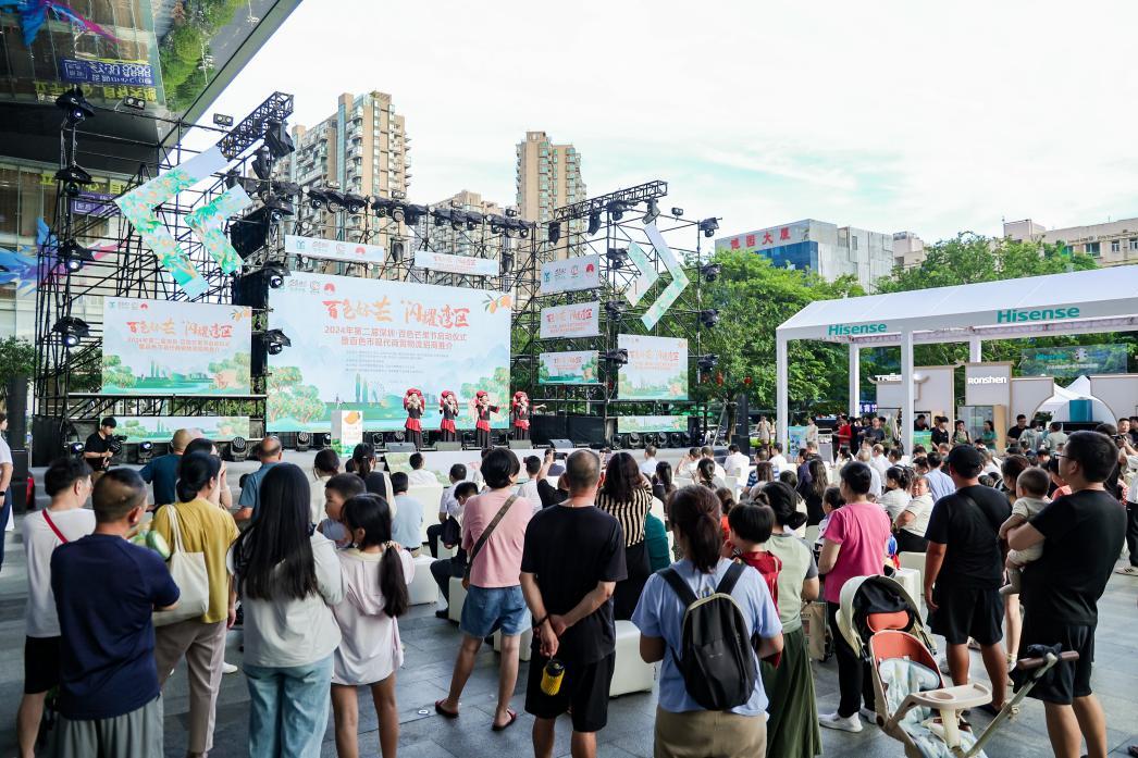 百色代表团现场表演