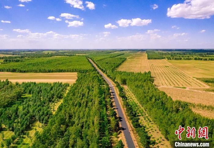 吉林省双辽市十卧公路。吉林省交通运输厅供图