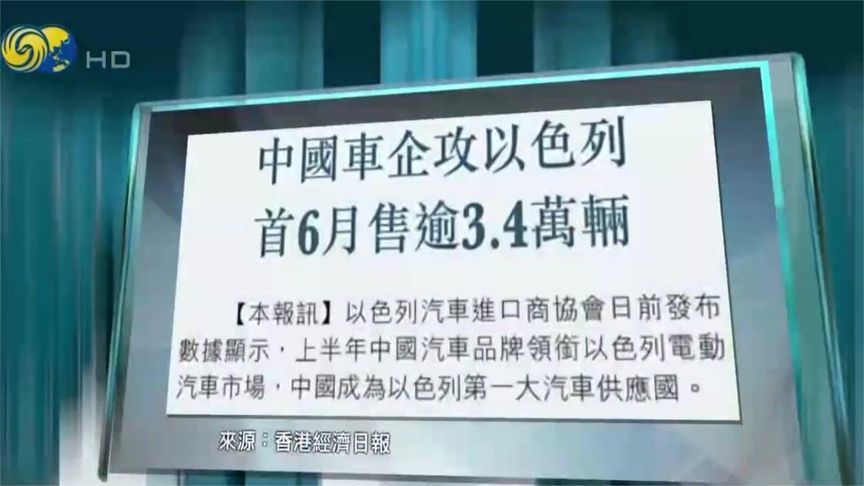 中国成以色列最大汽车供应国 中国车企如何走出内卷扩大全球版图？