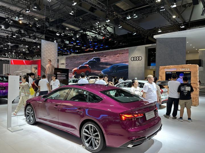 观众在第21届长春国际汽车博览会上观展。新华社记者 司晓帅 摄