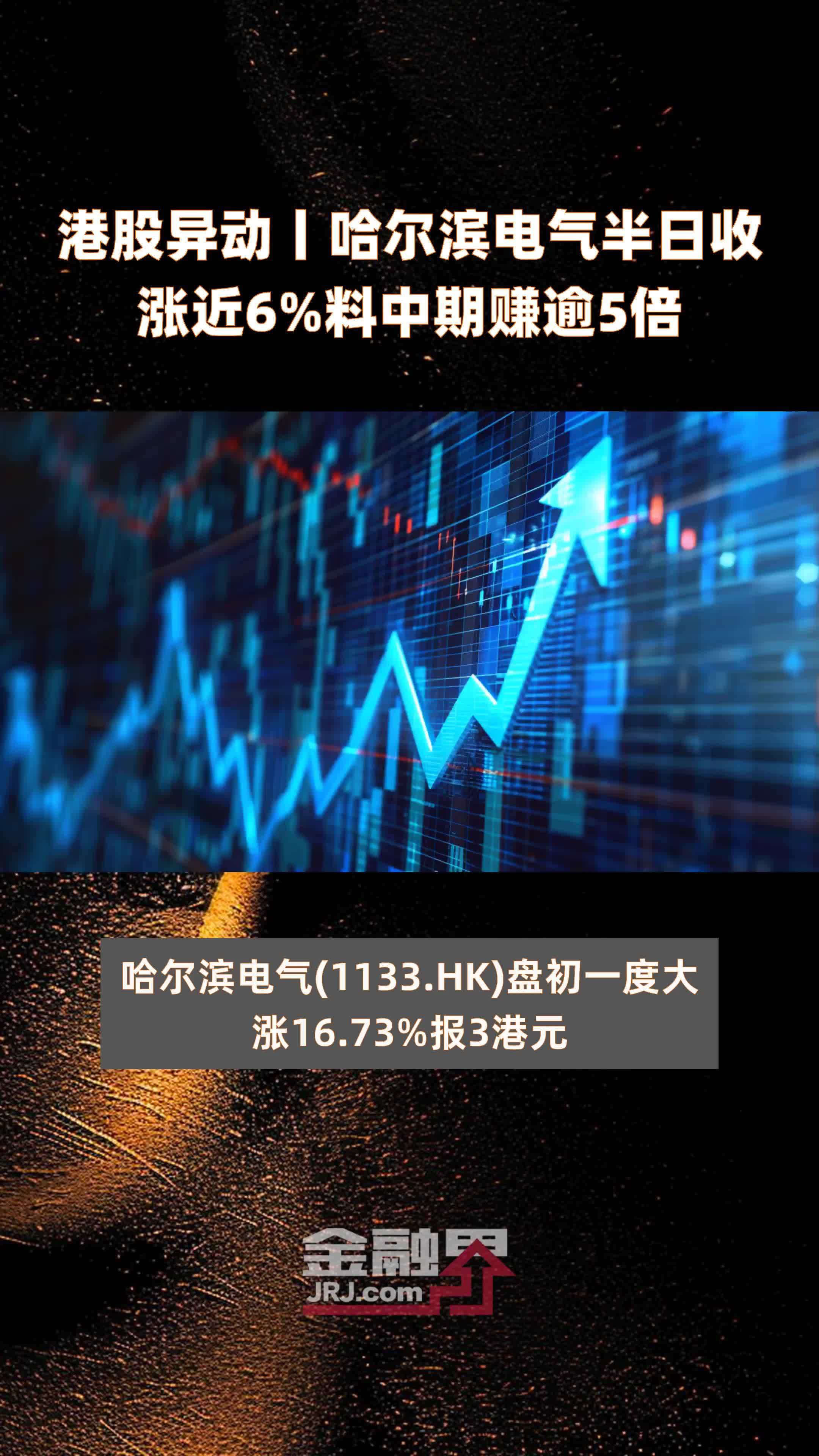 电力设备股早盘走高 东方电气涨超7%哈尔滨电气涨超5%