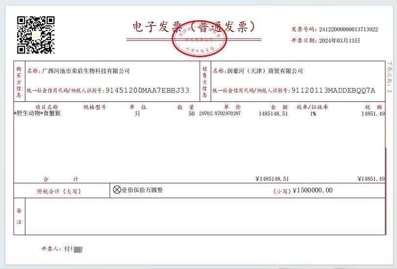 全職旅游博主喊冤：我被冒名開(kāi)公司，還“賣(mài)了”200只野生食蟹猴