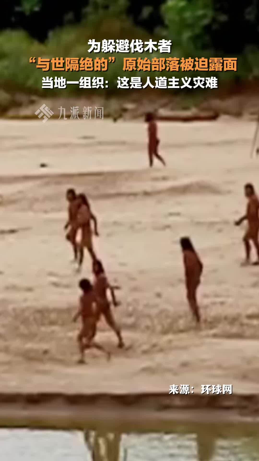 为躲避伐木者秘鲁原始部落被迫露面