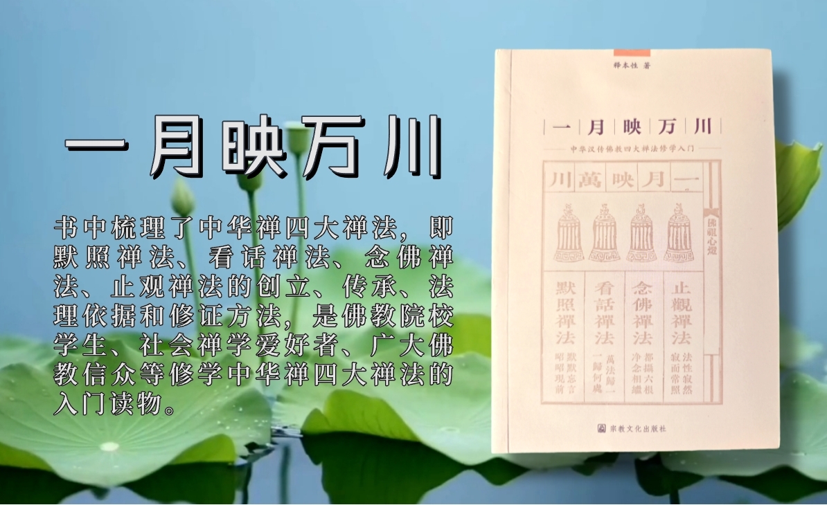 本性法师《一月映万川》：止观禅法的创始祖师