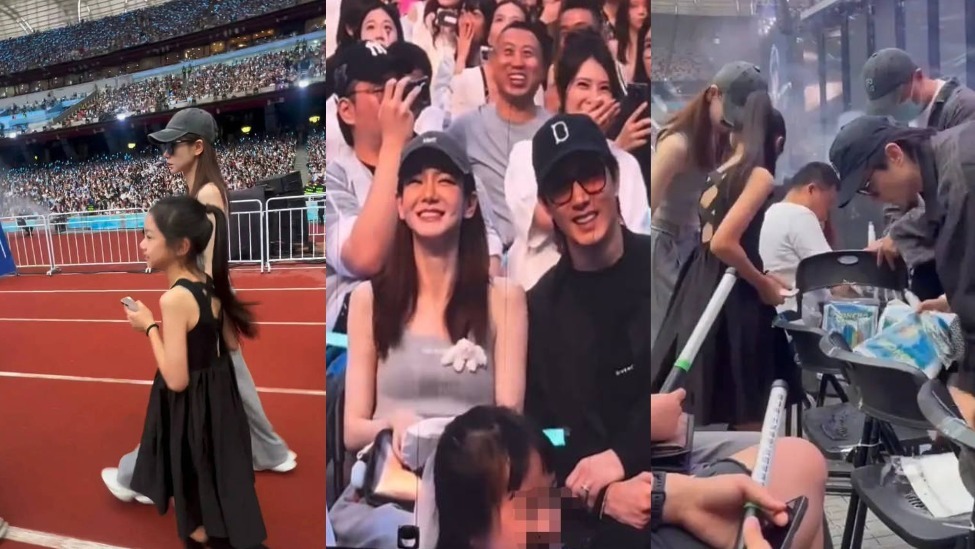 戚薇李承铉带女儿共同看薛之谦演唱会！一家三口好有爱封面图