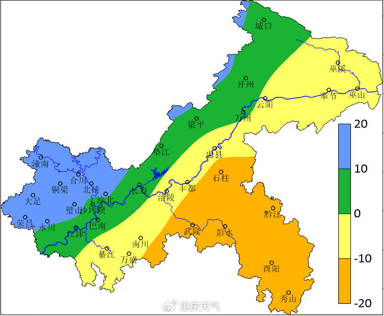 7月中旬后期至8月降水距平百分率（%）预测