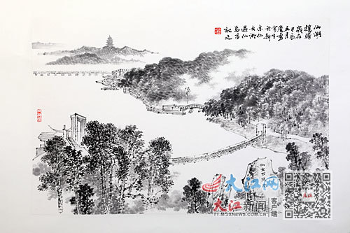 詹艺作品《仙湖揽胜》
