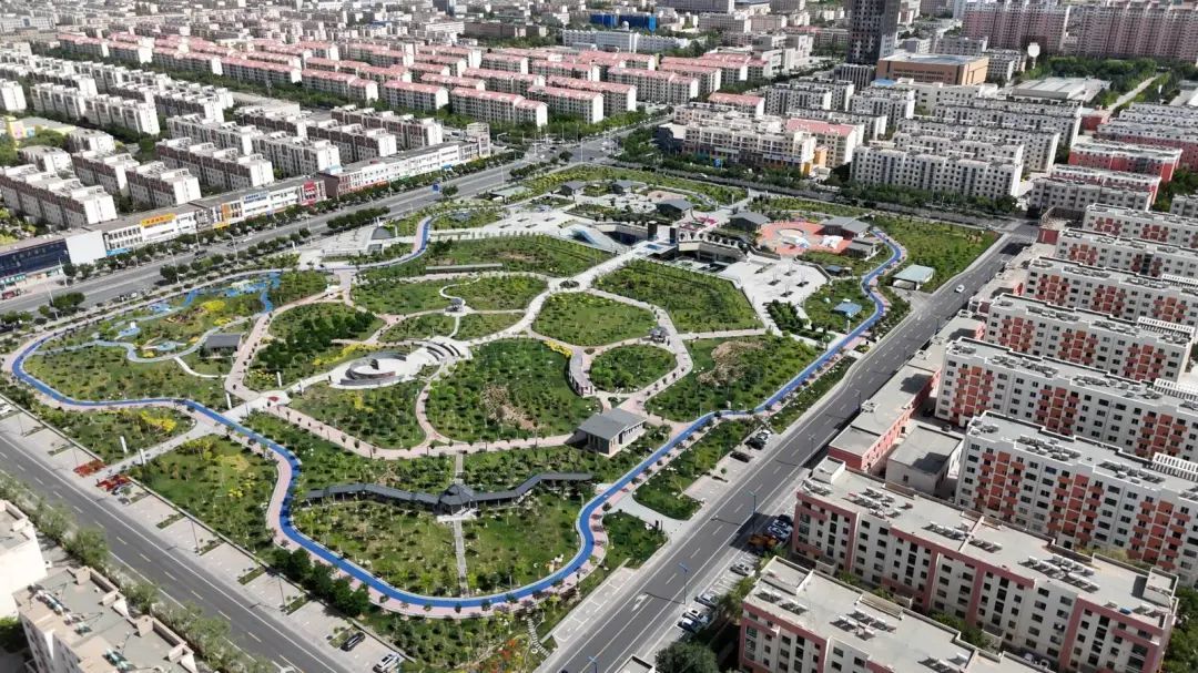 △天泰苑市民公园航拍全景