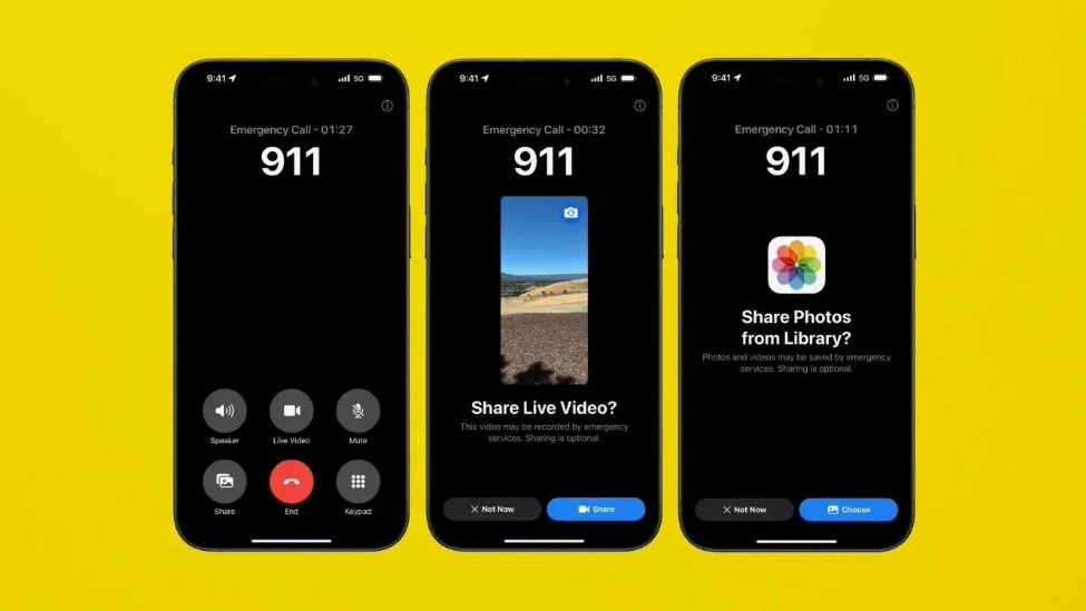 蘋果iOS 18支持緊急呼叫視頻通話，將於2024年秋季在美國上線