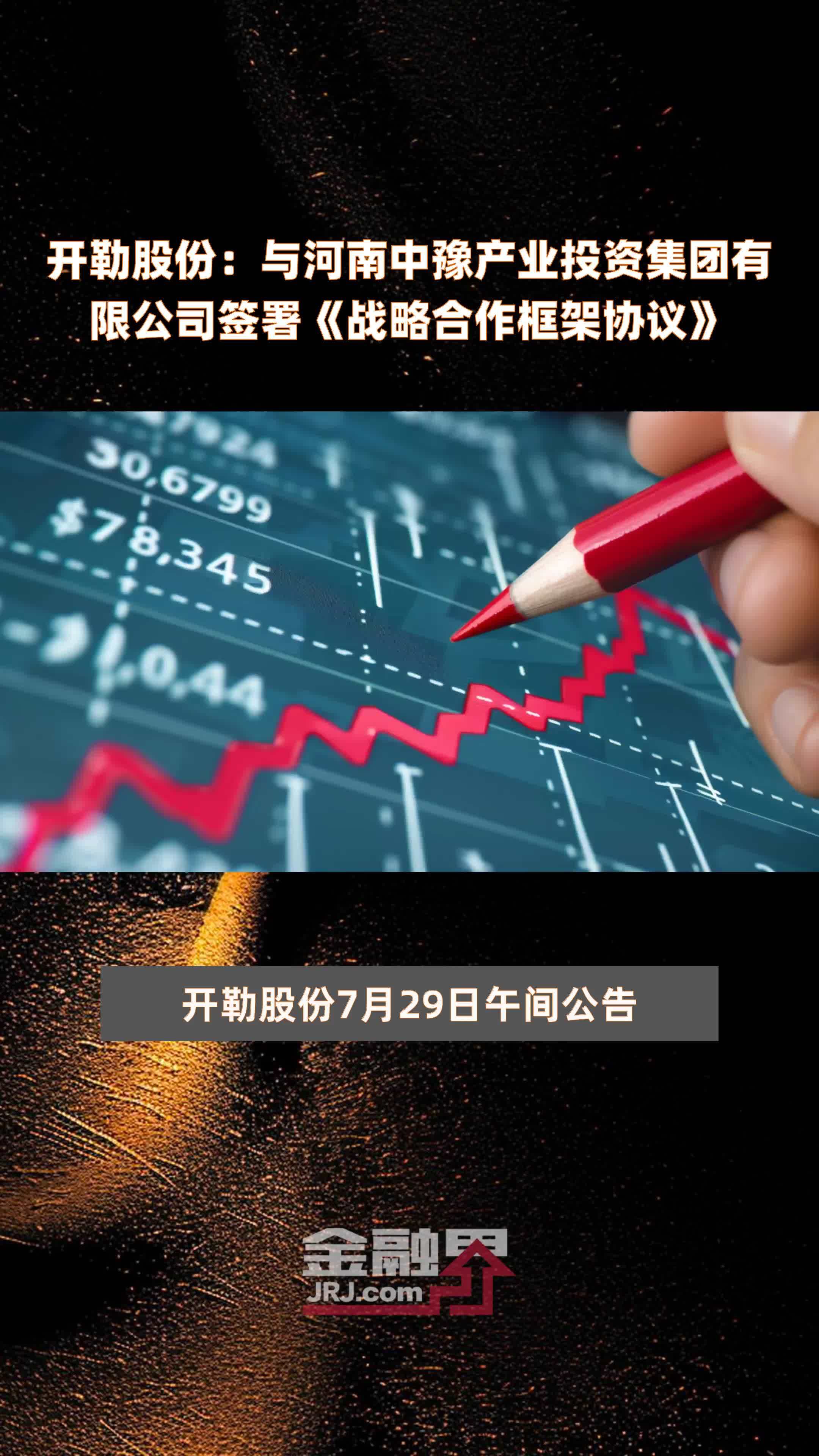 开勒股份：与河南中豫产业投资集团有限公司签署《战略合作框架协议》|快报