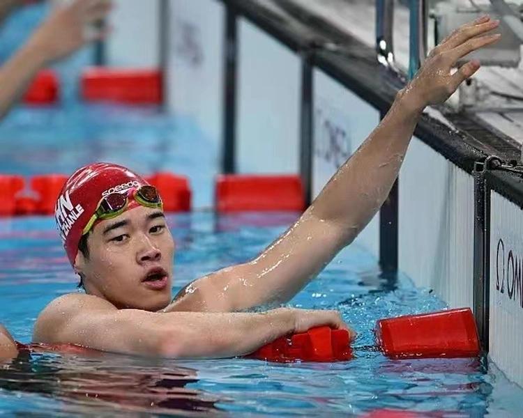 △巴黎奥运会游泳男子4X100米自由泳接力赛