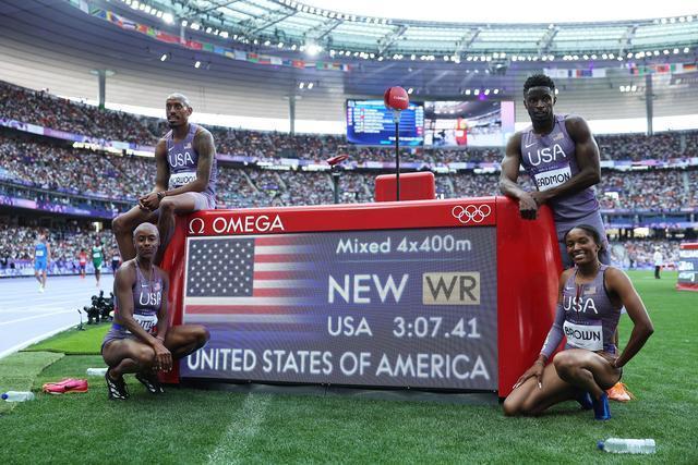 那决赛咋办？美国队预赛破了田径4X400米混合接力世界纪录