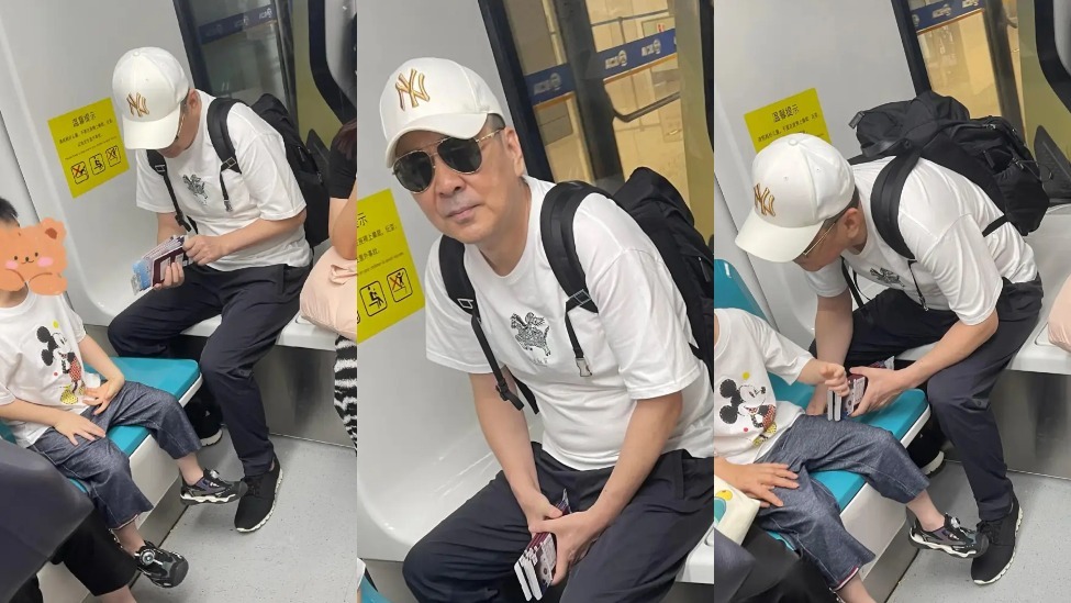 陈建斌蒋勤勤一家低调现身机场 小儿子穿白T恤帅气可爱封面图