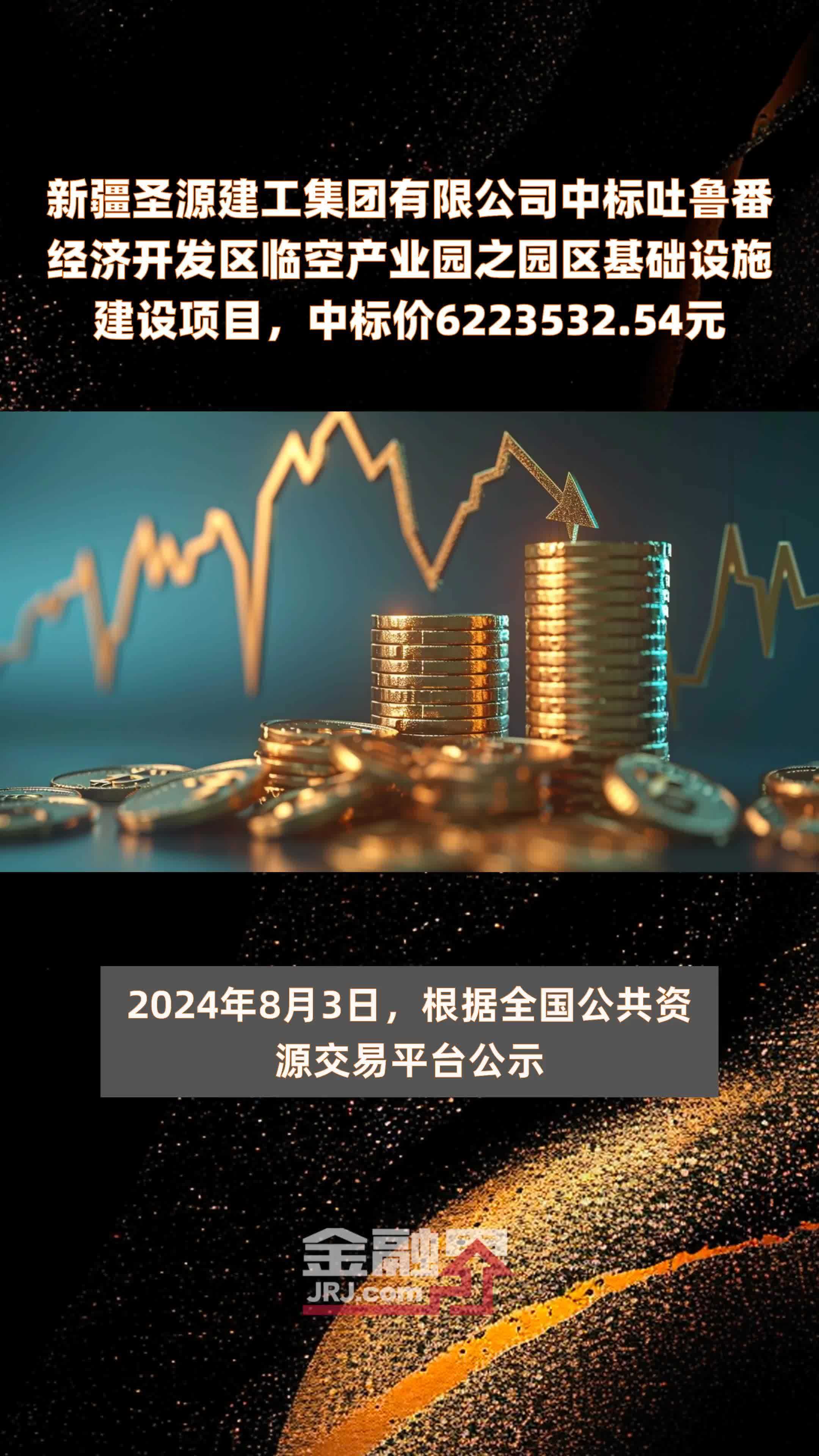 新疆圣源建工集团有限公司中标吐鲁番经济开发区临空产业园之园区基础设施建设项目，中标价6223532.54元 |快报