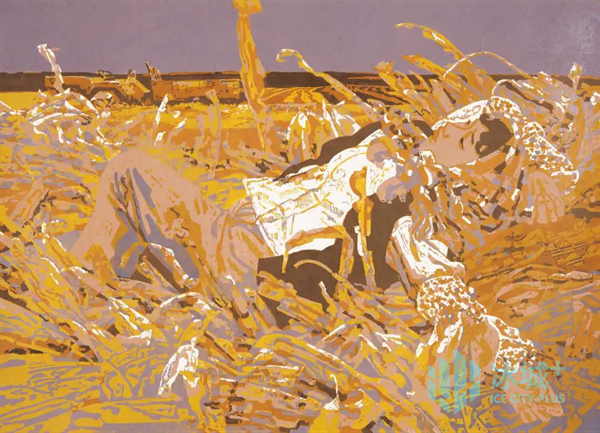 王僖山 《醉秋》 版画