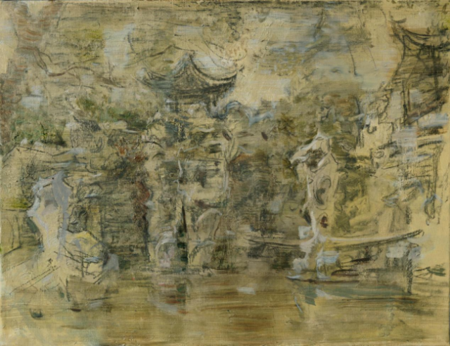 《如梦狮子林》48x64cm 布面油画 2012年