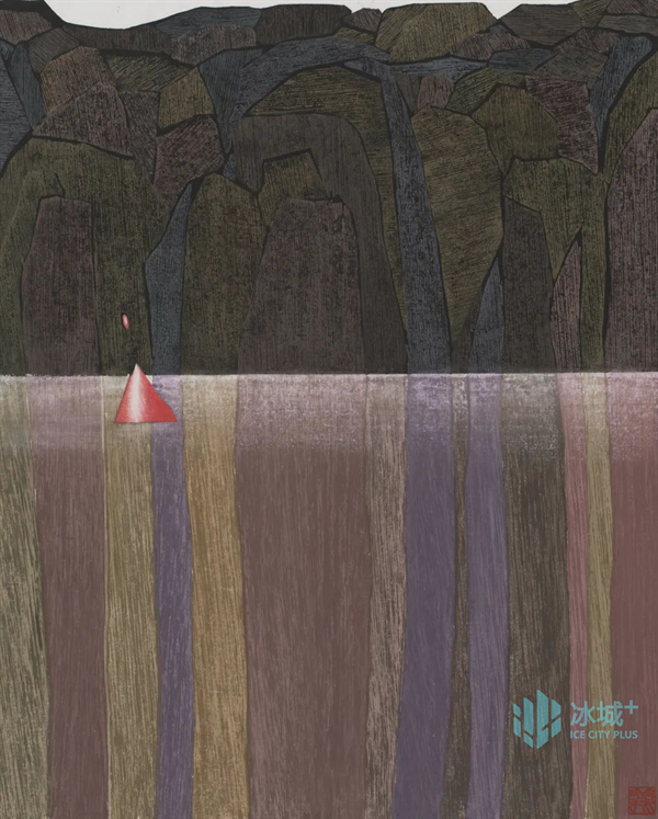 郝伯义 《乌苏倩秋》 版画