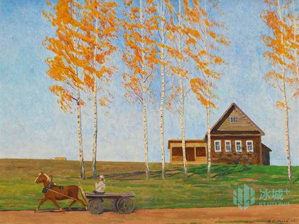 西德罗夫·瓦·米(俄罗斯) 《嘹亮的秋天》 油画