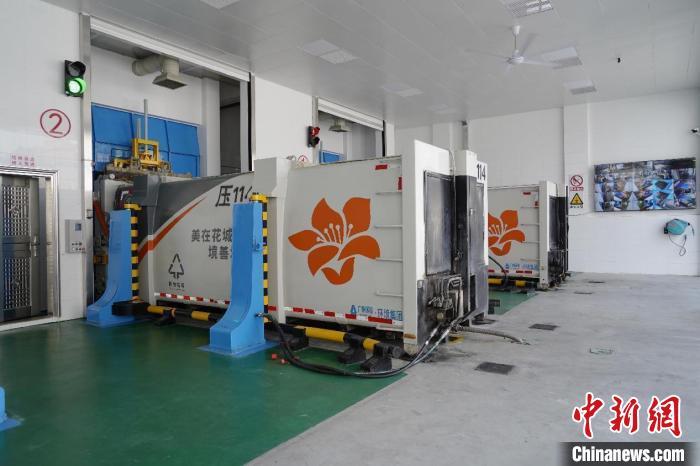 珠江国际纺织城垃圾压缩站。成广聚 供图