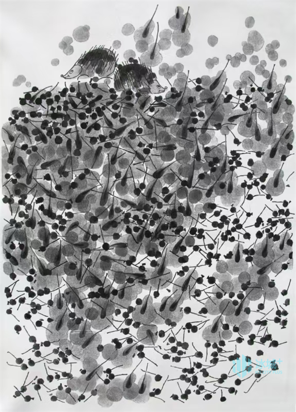 郑子江《静秋祥瑞》水印