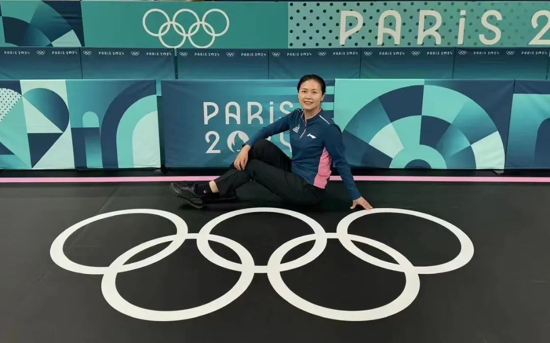 △朱玲在巴黎奥运会现场