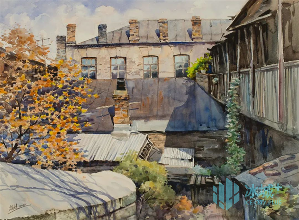 王焕堤 《秋日午后》 水彩