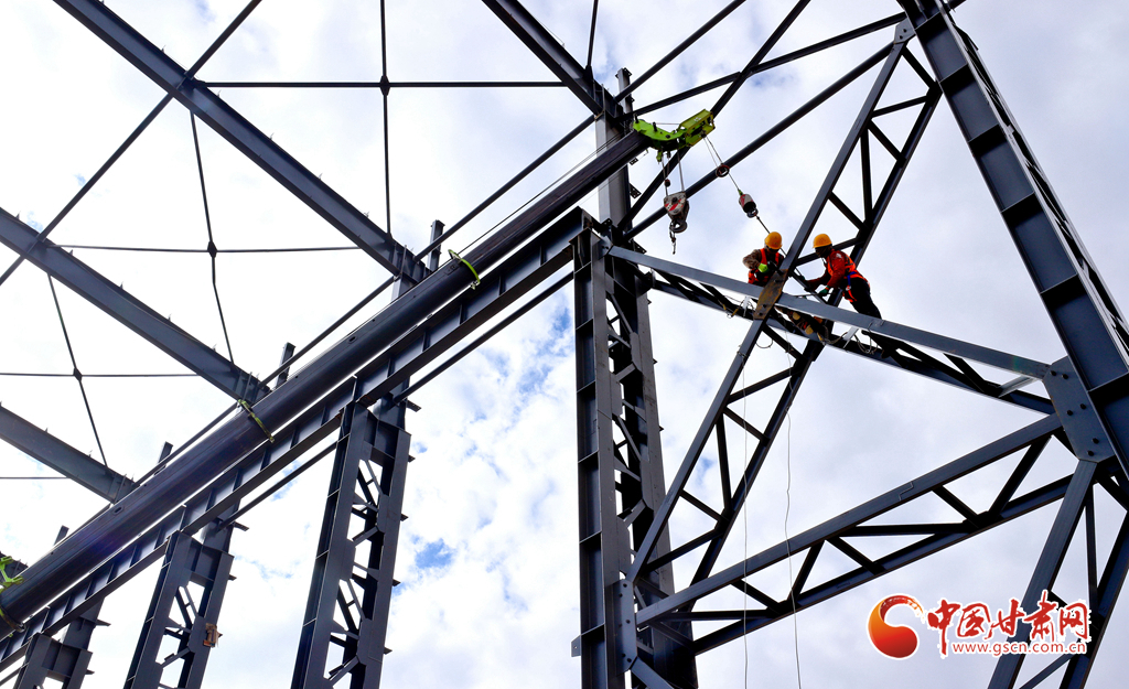 山丹天然气应急储备基地施工忙