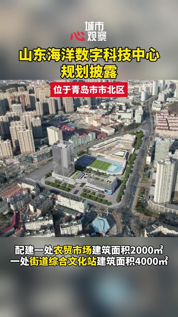 山东海洋数字科技中心规划披露